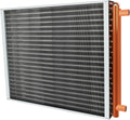 22x24 Heat Exchanger Water To Air, Forced Air Heating with 1 Copper Ports Hot Water Coil for Outdoor Wood Furnaces, Residential Heating