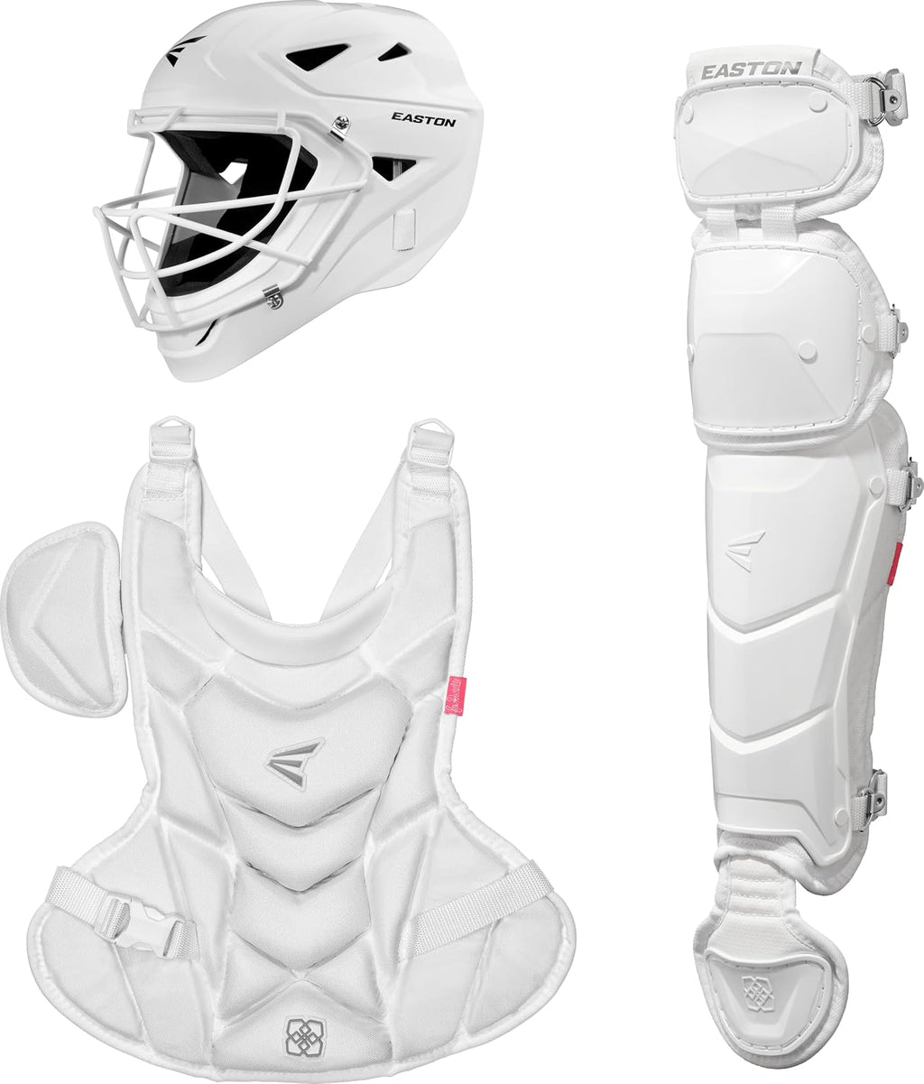 Easton | Jen Schro My Very First Youth Softball Catcher's Set | Helmet, Leg Guards & Chest Protector Included