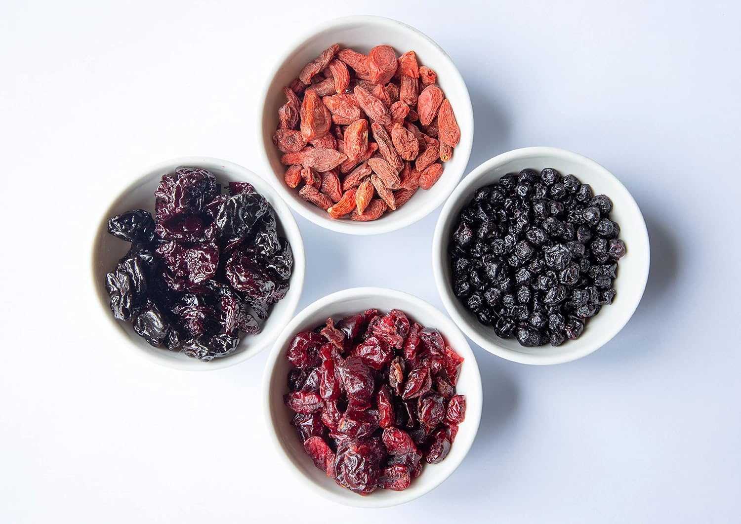 Food to Live - Organic Yummy Berries Mix, 8 Pounds - A Blend of Non-GMO Dried Cranberries, Blueberries, Cherries, Goji Berries, Vegan