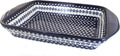 Blue Rose Polish Pottery - Blue Flowering Peacock Extra Large Baker - 13.75' x 10.75' - Unique, Dishwasher Safe, & Durable Bakeware