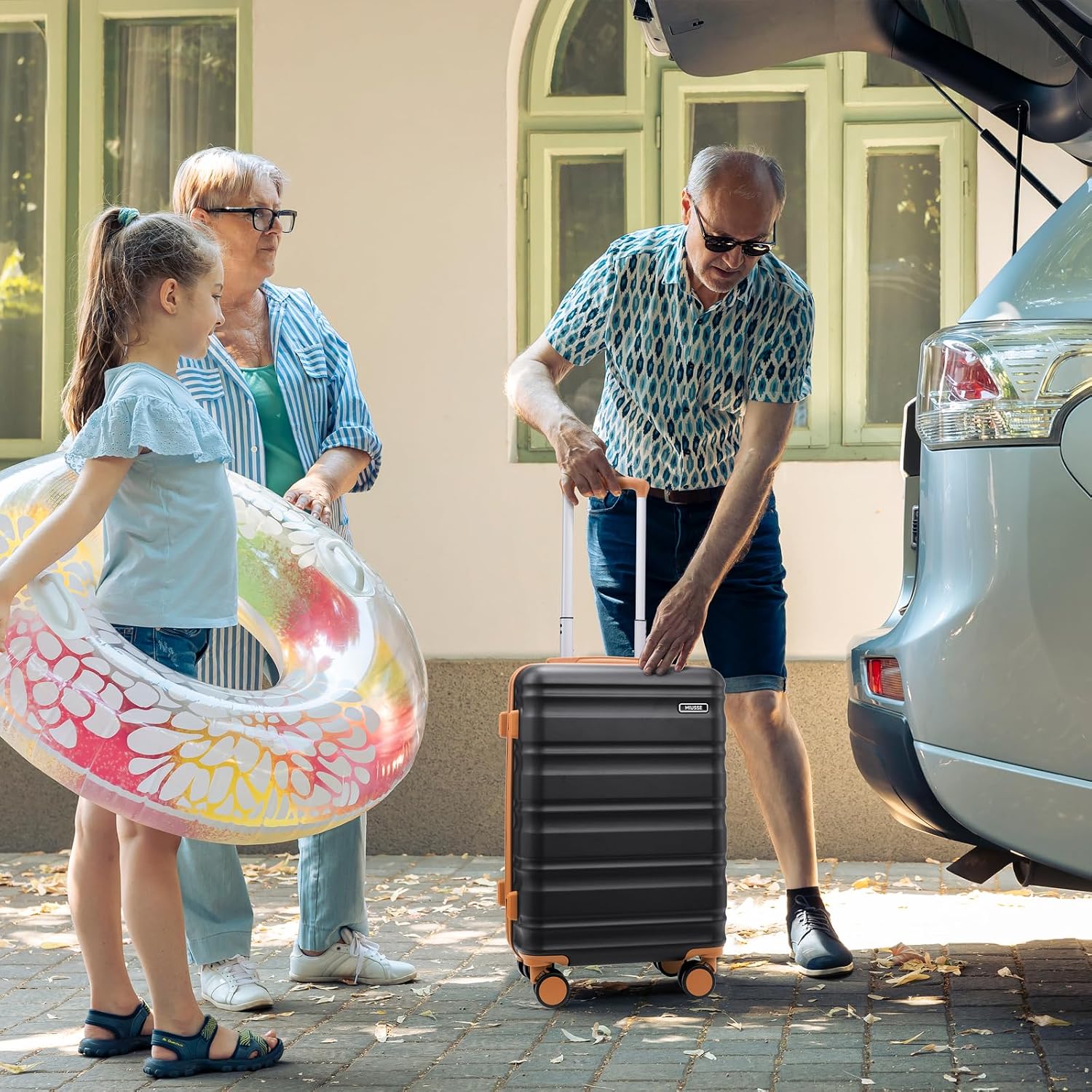 7 Piece Luggage Sets with Premium YKK Zipper, 20/24/28in PC Hardside Suitcase With Spinner Wheels, Luggage Airline Approved, Durable Suitcase Sets with TSA Locks for Travel