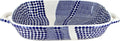 Blue Rose Polish Pottery - Blue Zara Large Baker with Handles - 14.5' x 10.75' - Unique, Dishwasher Safe, & Durable Bakeware