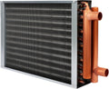 12x15 Heat Exchanger Water To Air , Forced Air Heating with 1' Copper Ports Hot Water Coil for Outdoor Wood Furnaces, Residential Heating