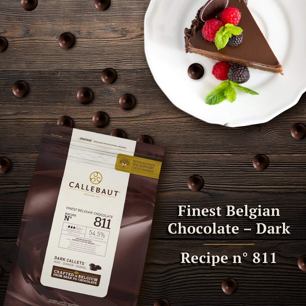 Dark Couverture 54.5% - Callets - 22 Lbs, Gluten Free, Kosher