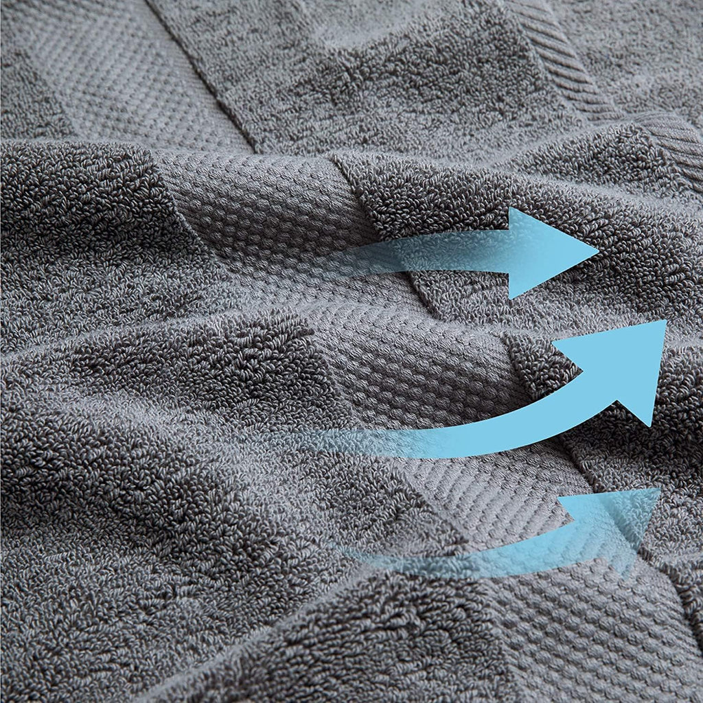 Simpli-Magic Bath Towels, Gray, 25x50 Inches Towels for Pool, Spa, and Gym Lightweight and Highly Absorbent Quick Drying Towels (Case of 48)