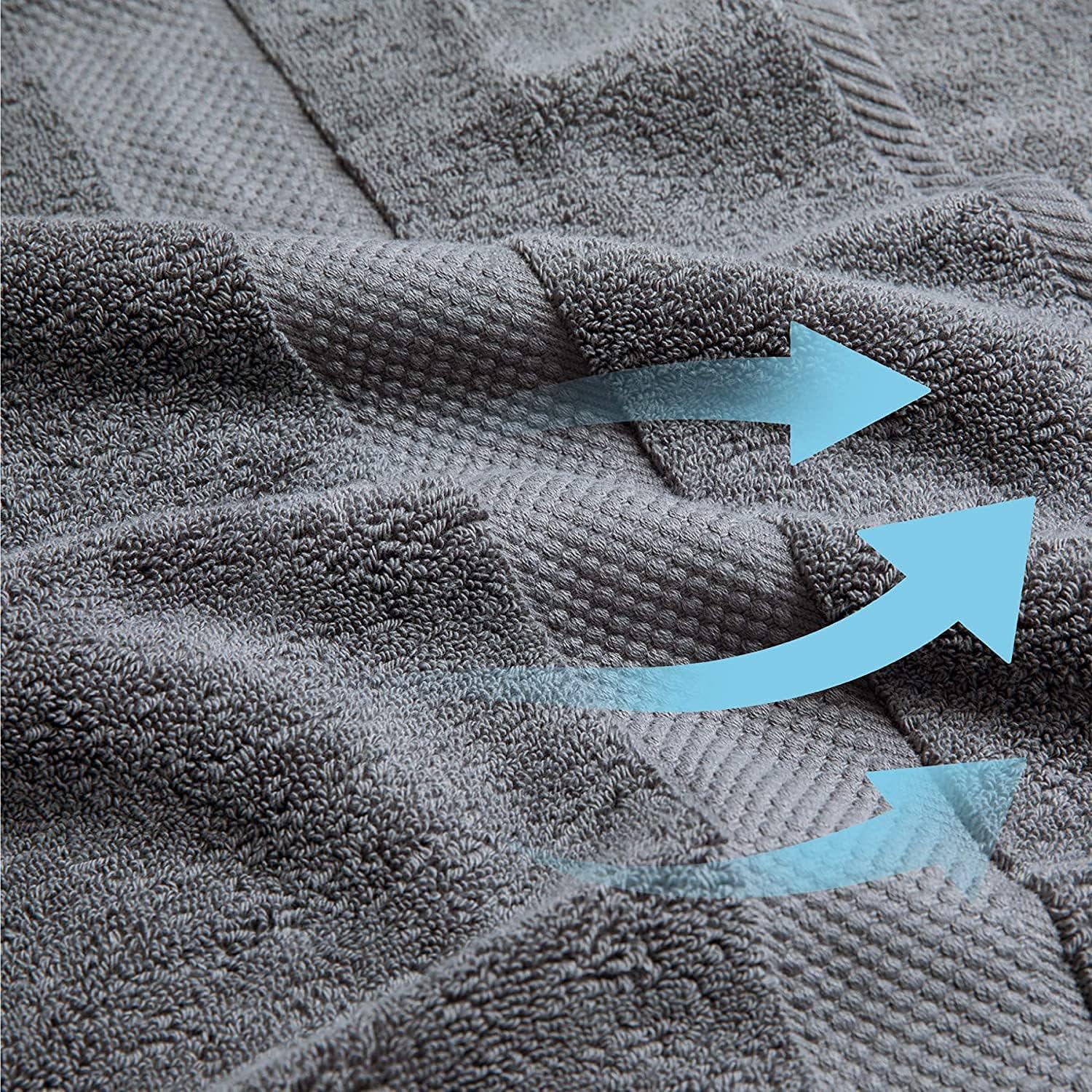 Simpli-Magic Bath Towels, Gray, 25x50 Inches Towels for Pool, Spa, and Gym Lightweight and Highly Absorbent Quick Drying Towels (Case of 48)