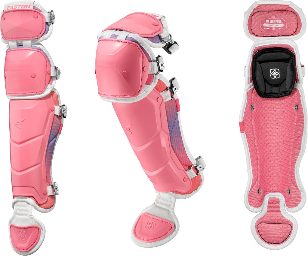 Easton | Jen Schro My Very First Youth Softball Catcher's Set | Helmet, Leg Guards & Chest Protector Included