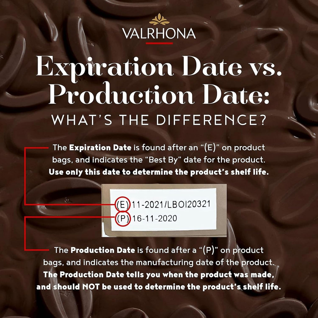 Valrhona Premium French Baking Dark Chocolate Discs (Feves). Classic GUANAJA 70% Cacao. Easy Melt. Easy to chop. Intense & Smooth with Bitter Notes. Sauces, Cakes, Mousses, Frostings 1kg (Pack of 1)
