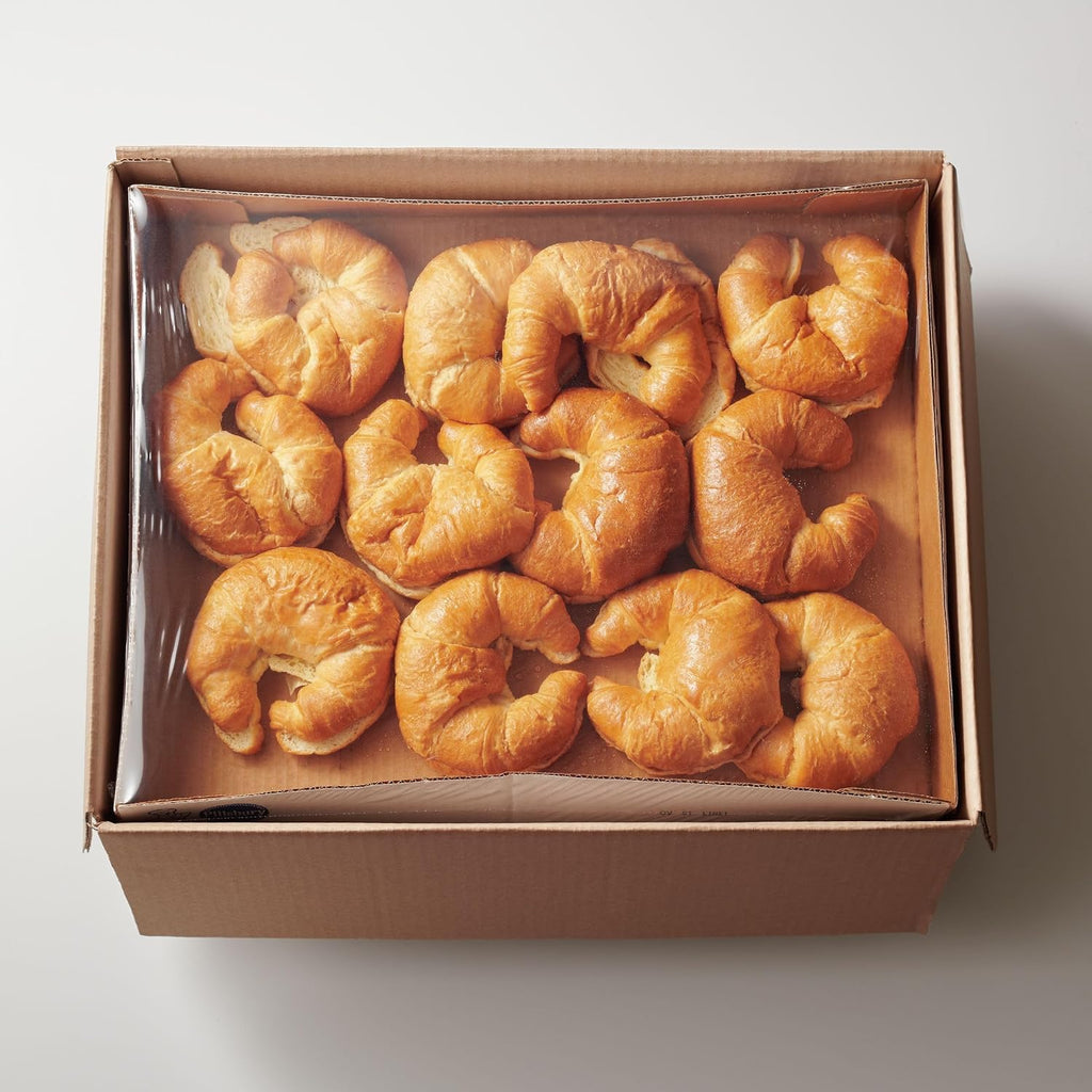 General Mills Pillsbury Baked Curved Sliced Croissant, 3 Ounce - 48 per case.