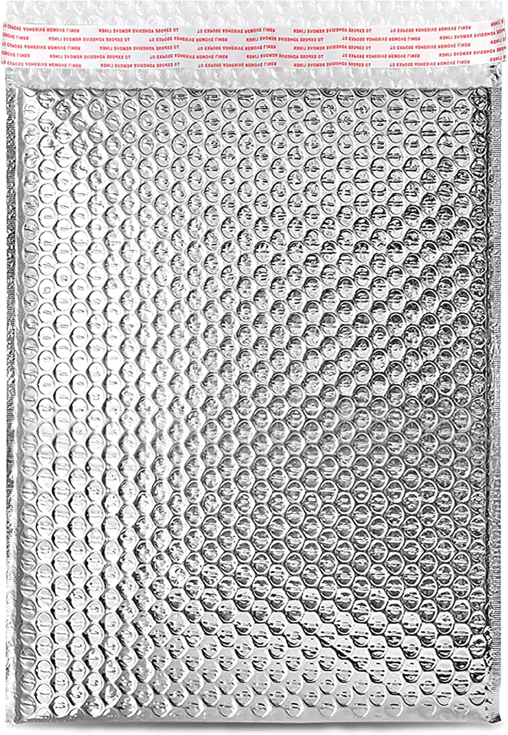 8NET 10x10.5' Cool Shield Thermal Bubble Mailers, Case of 150 Foil Matte Glamour Mail Envelopes, Self Sealing Adhesive Water Tear and Puncture Resistant Cool Shipping package