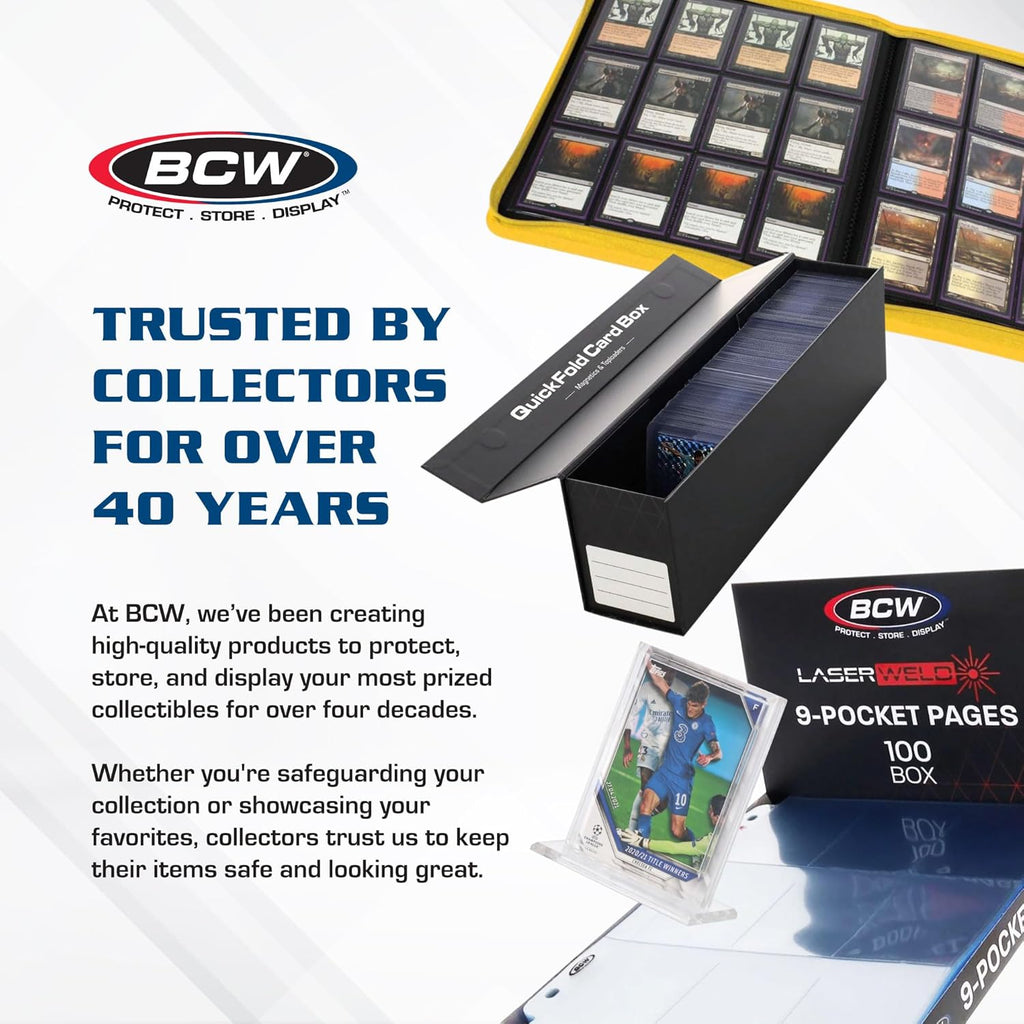BCW Monster Box - 8ct Trading Card Storage Box | Holds 3200 Cards | Sports & TCG Card Organizer