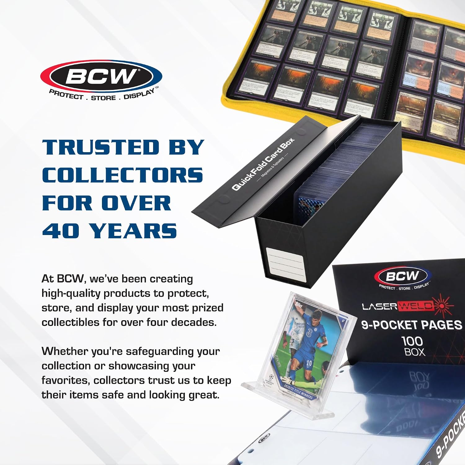 BCW Monster Box - 10ct Trading Card Storage Box | Holds 3200 Cards | Sports & TCG Card Organizer