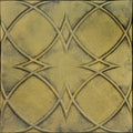 À LA MAISON CEILINGS R82 Circles and Stars Foam Glue-up Ceiling Tile (128 sq. ft./Case), Pack of 48, Antique Brass