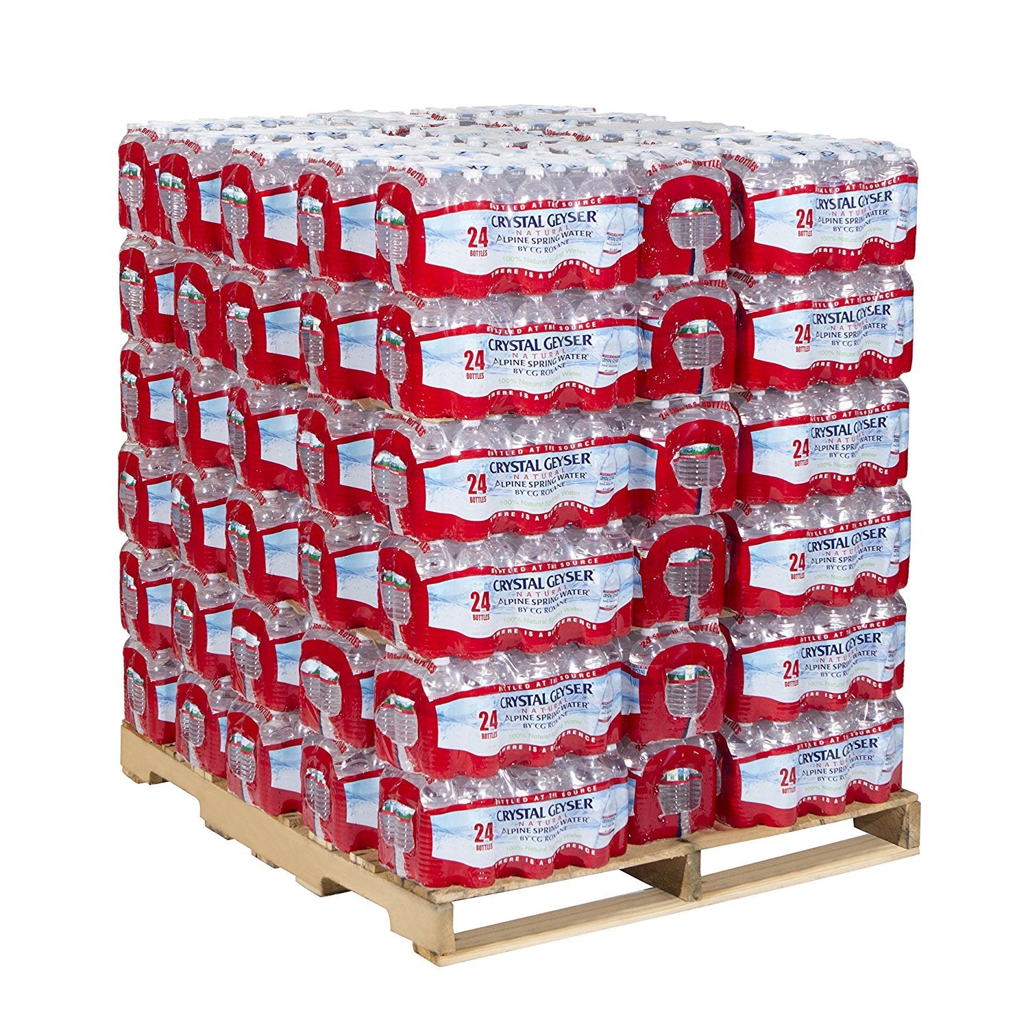 Crystal Geyser, 24514, Alpine Spring Water, 16.9 oz Bottle, 24/Case, 84 Cases/Pallet