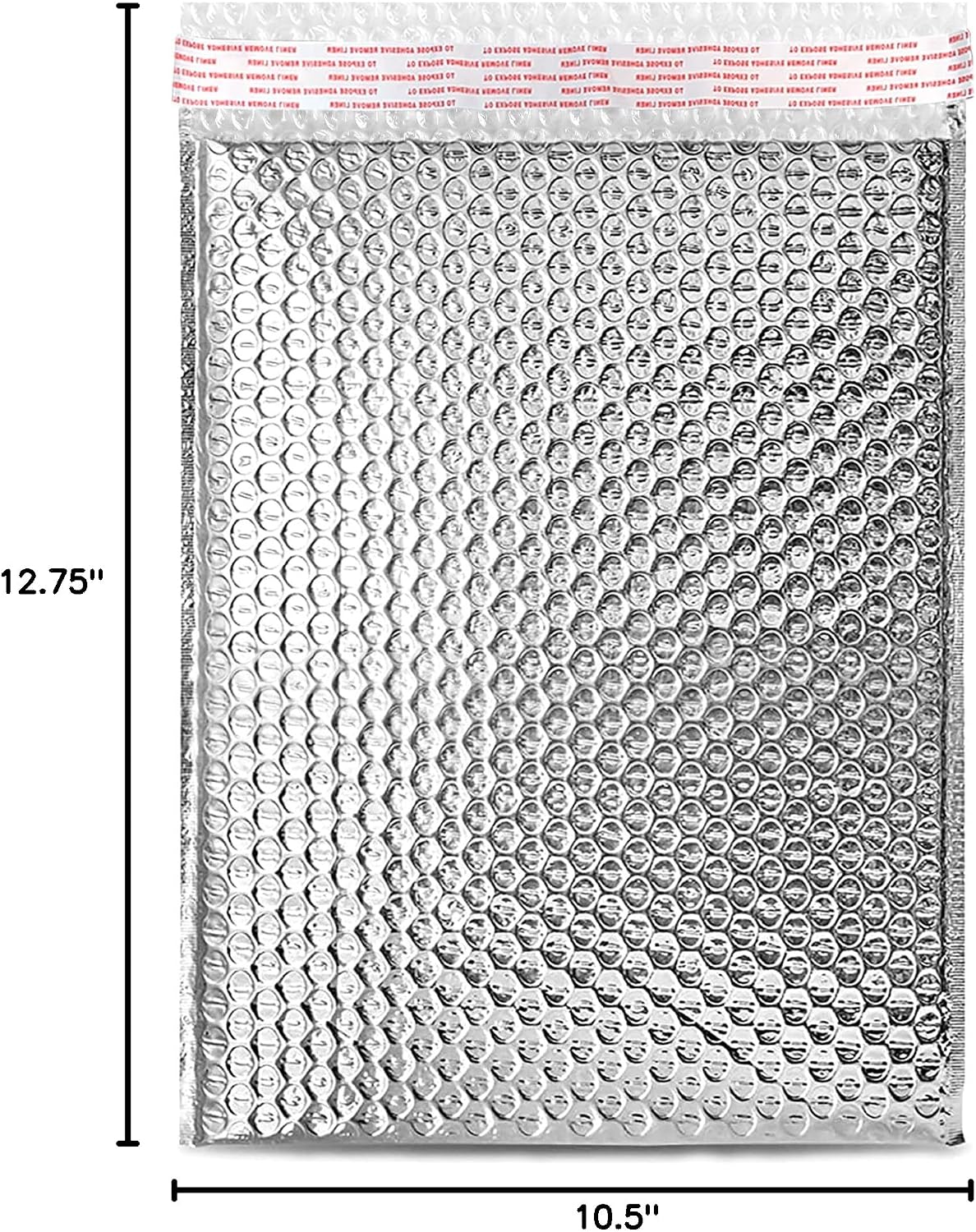 8NET 12.75x10.5' Cool Shield Thermal Bubble Mailers, Case of 150 Foil Matte Glamour Mail Envelopes, Self Sealing Adhesive Water Tear and Puncture Resistant Cool Shipping package