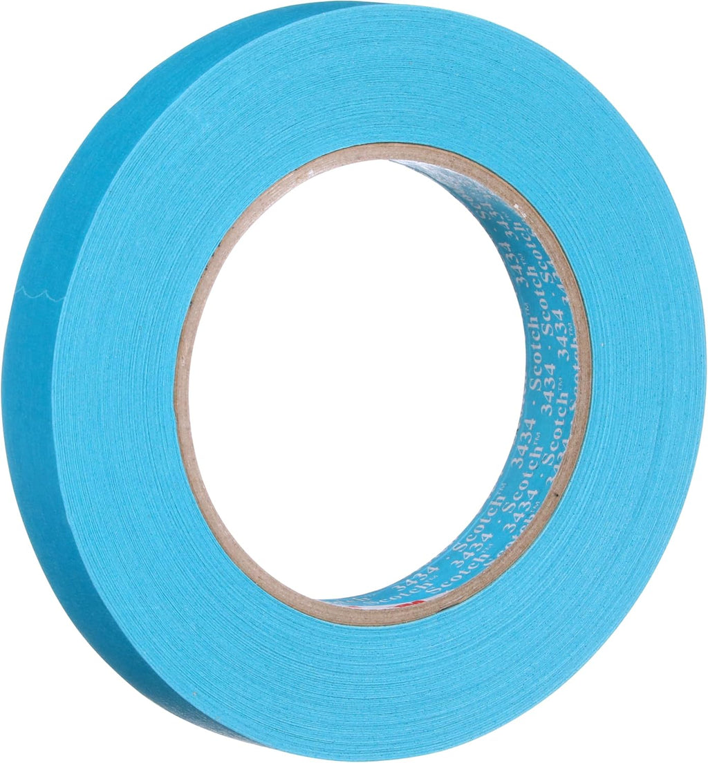 Scotch® High Performance Masking Tape 3434, 07895, 18 mm x 50 m, 48 Rolls/Case