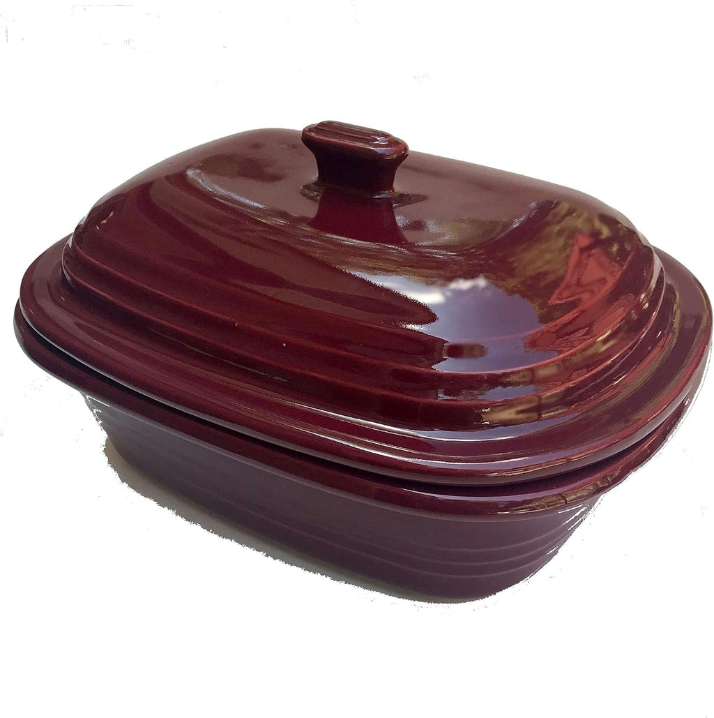 Pampered Chef Deep Covered Baker 4-Quart, Cranberry, 1321