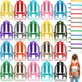Cholemy 24 Set Clear Backpack with Pencil Case Bulk Heavy Duty PVC Transparent School Bag for Students Women Men Travel(Multicolor)