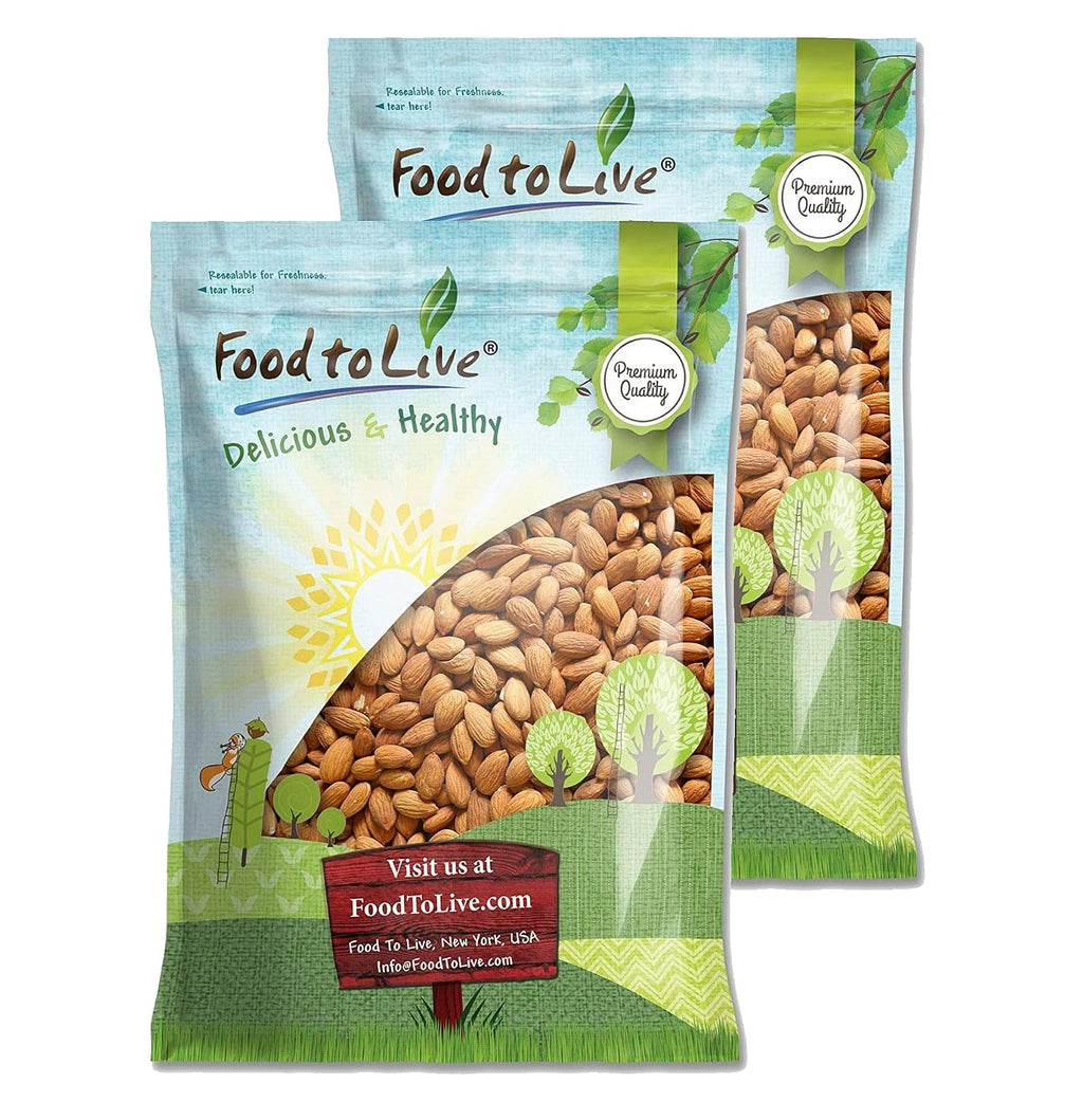 Food to Live California Almonds, 15 Pounds – Supreme, Whole, Raw, Unsalted, Unroasted Nuts, Natural