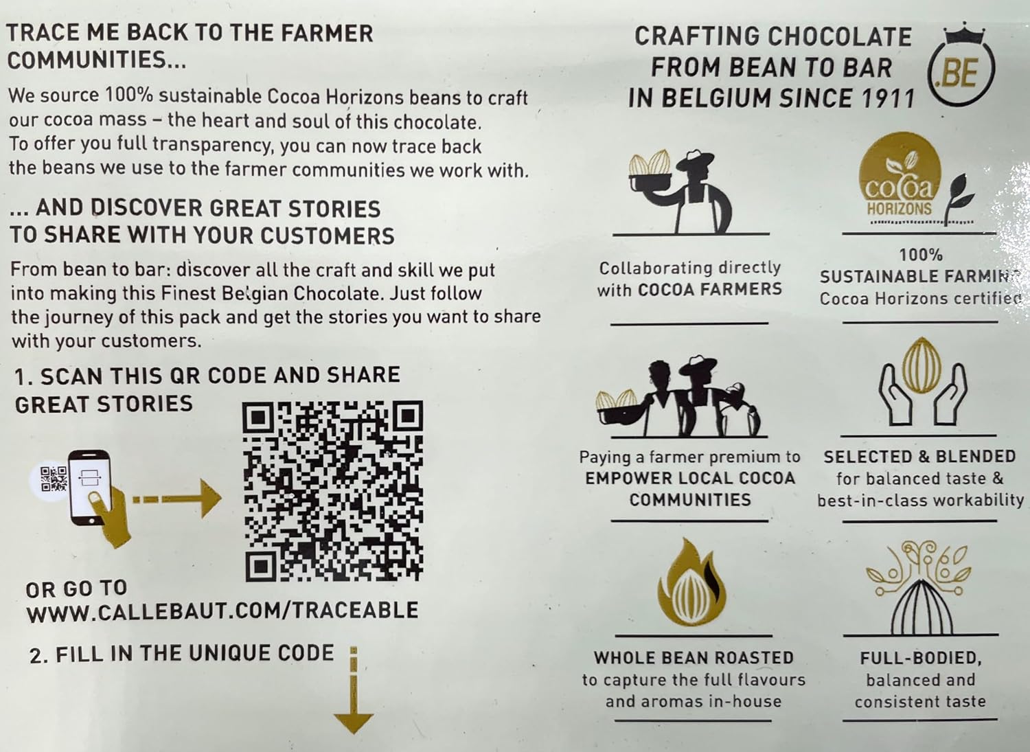 Dark Chocolate Block C811-11.02lb (5kg) - 53.1% Cocoa Solids - Belgium Chocolate