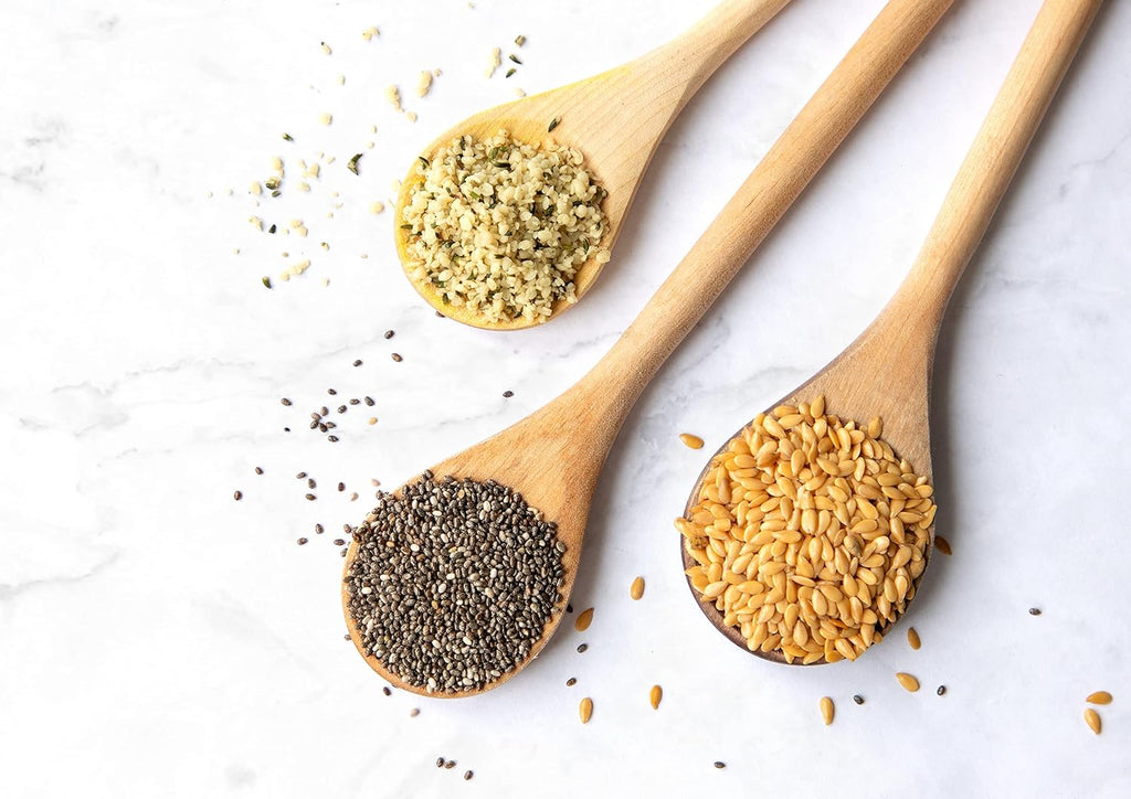 Food to Live Organic Chia, Flax, and Hemp Seeds Mix, 20 Pounds – A Non-GMO Blend of Hemp Hearts, Whole Black Chia and Golden Flax Seeds, Vegan, Kosher, Bulk. Great for Smoothies, Shakes and Salads