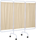 R&B Wire™ PSS-3CUS, 3 Panel Mobile Medical Privacy Screen, Made in USA (Beige)