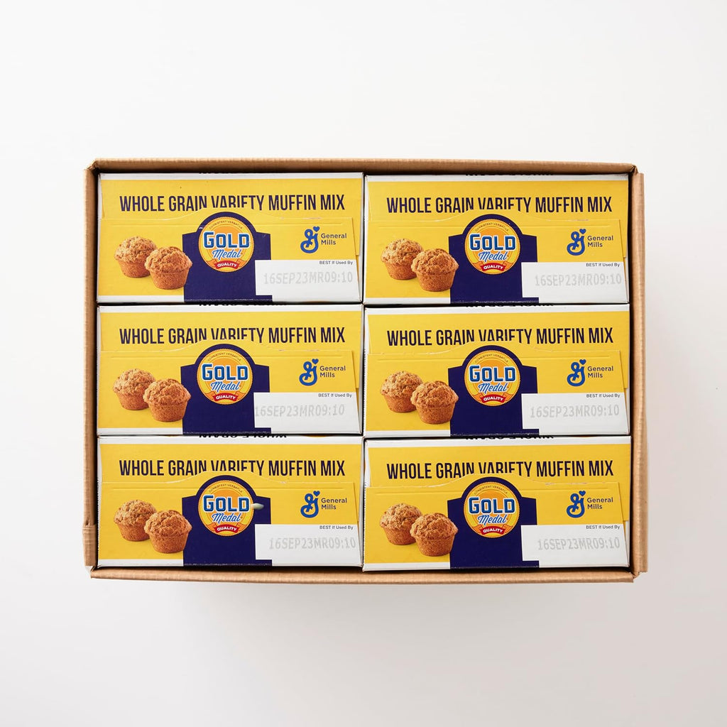 Gold Medal Whole Grain Variety Muffin Mix, 5 Lb Box (Pack of 6)