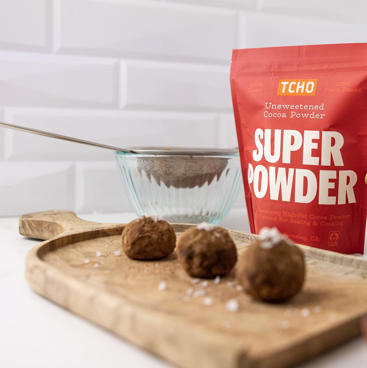 TCHO Cocoa Powder unsweetened (3 Pack) 100% Plant Based, Organic Cocoa Powder, Vegan, Kosher, Non-GMO, Non-Dairy, Unsweetened Cocoa | 6.7oz each - 3 Pack