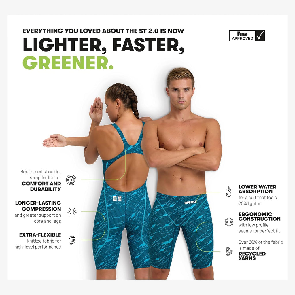 Arena Women's Racing Suit Powerskin St Next Open Back Swimsuit Competition Athletic Tech Suit