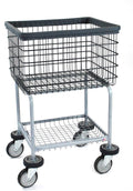 R&B Wire 300G/D7 Elevated Wire Laundry Cart, Dura-Seven™ Anti Rust Coating, Made in USA