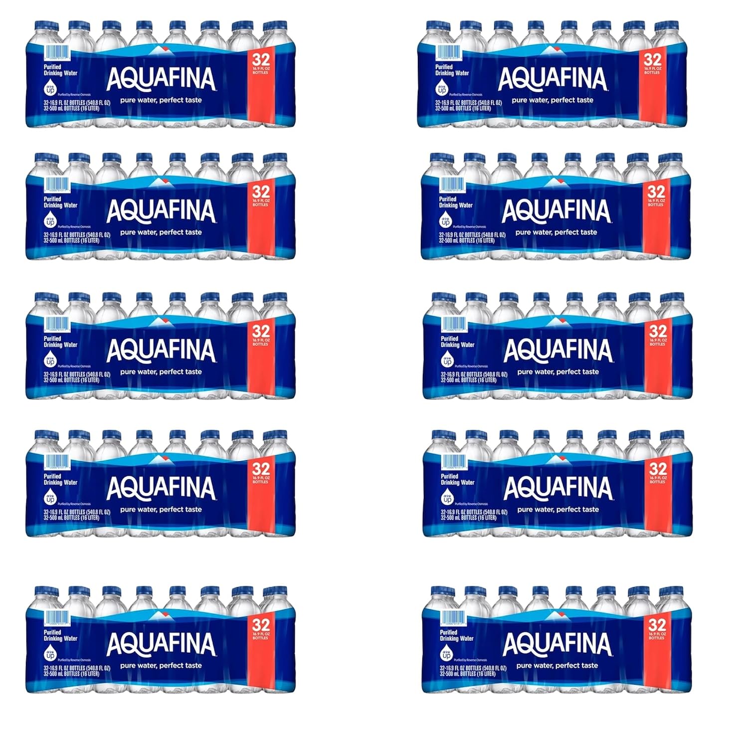 Purified Drinking Water (16.9 oz., 32 pk.) TOTAL 320 BOTTLES.