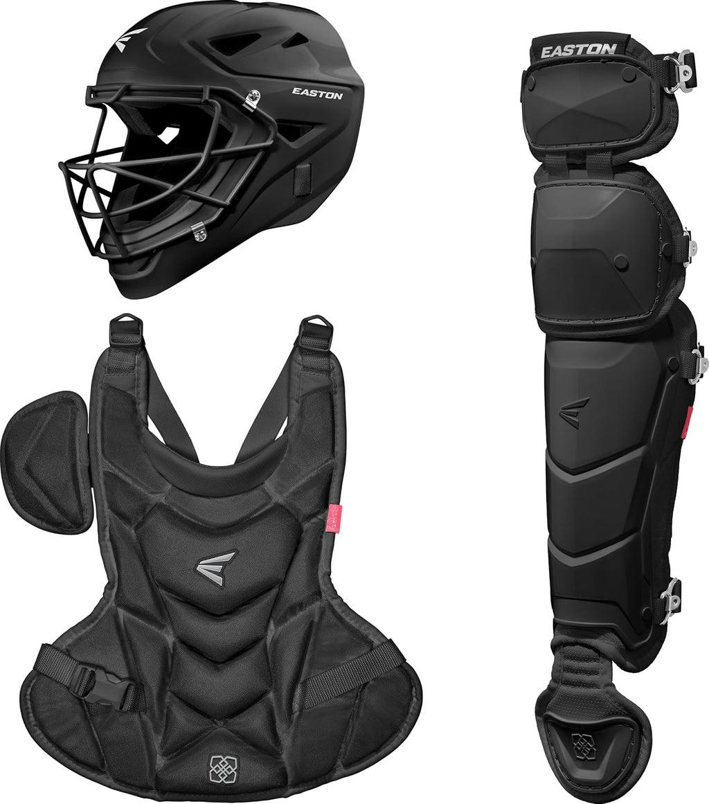 Easton | Jen Schro My Very First Youth Softball Catcher's Set | Helmet, Leg Guards & Chest Protector Included