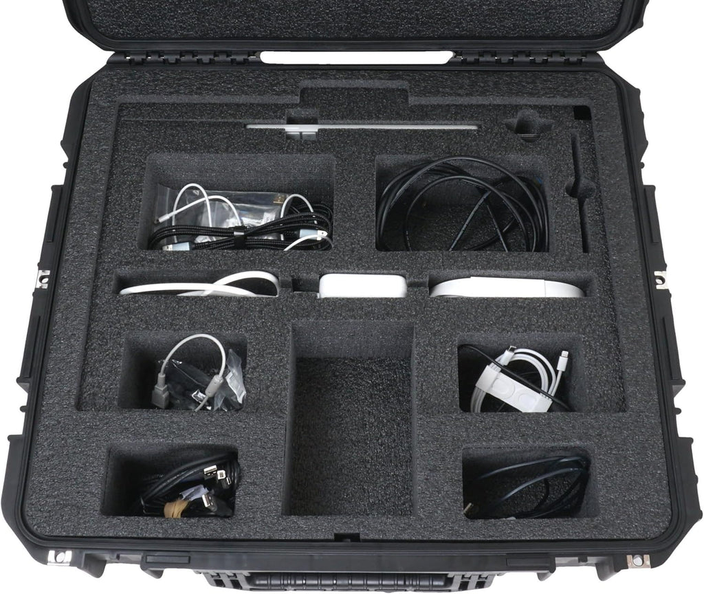 Case Club Case fits 24' iMac. Heavy Duty, Airline Approved, Shippable - Also Fits Keyboard & Accessories - Compact, Rolling, Lockable, Waterproof, Hard Case