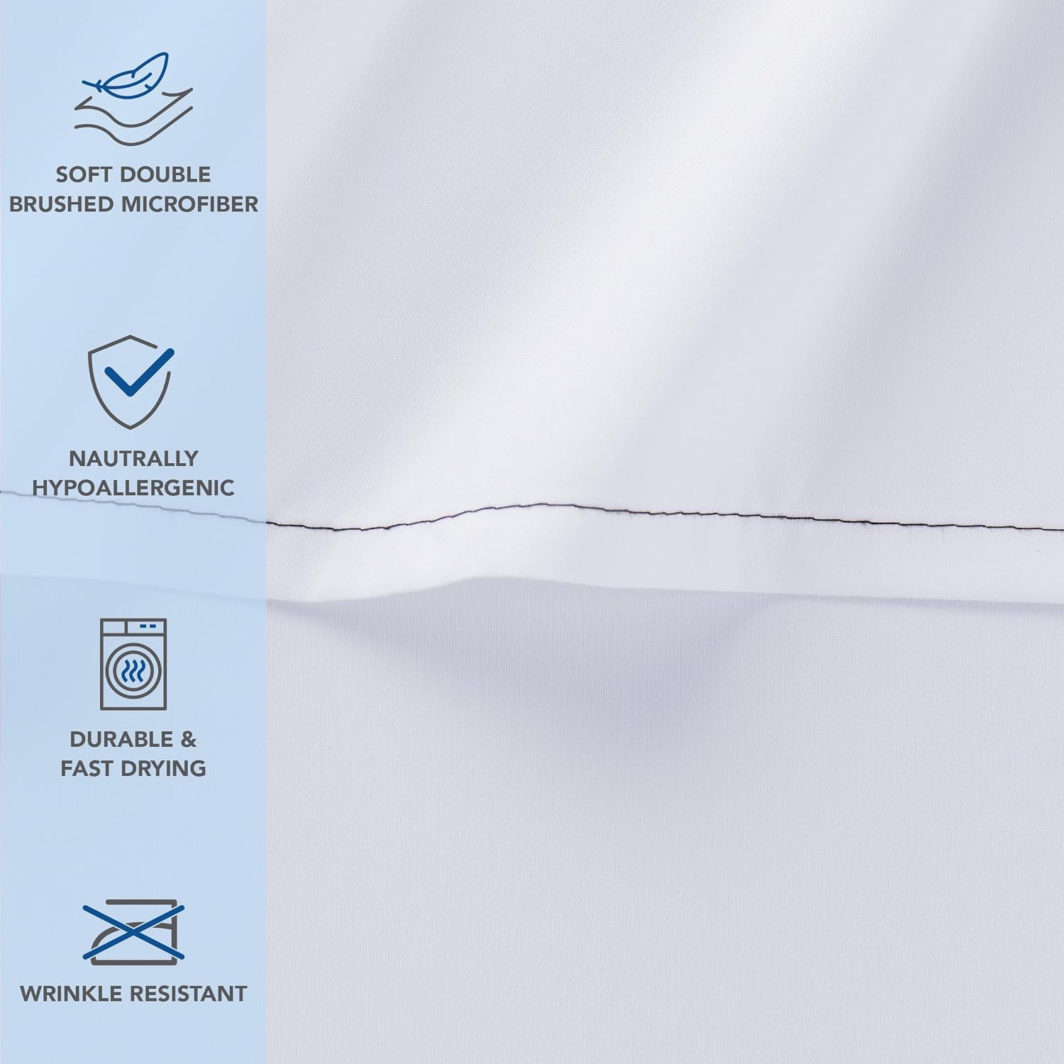 Arkwright Bulk Twin Flat Sheets - Case of 24 - Soft Brushed Microfiber Hypoallergenic Top Sheet only with Wrinkle Resistant, Bedding Essentials for Hosts and Hotels, White