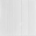 À LA MAISON CEILINGS R104 Bead Board Foam Glue-up Ceiling Tile (128 sq. ft./Case), Pack of 48, Plain White