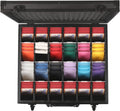 D DACCKIT Trading Card Storage Box with Dividers，Baseball Card Storage Box Holds 6000+ Trading Cards
