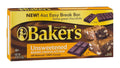 Baker's Unsweetened Chocolate Baking Bar 4 OZ (Pack of 24)