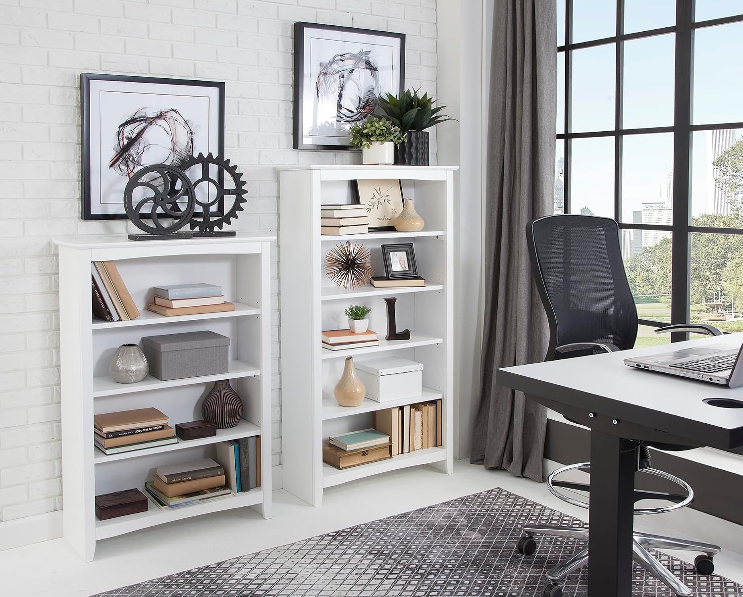 International Concepts Shaker Bookcase - 60' H White