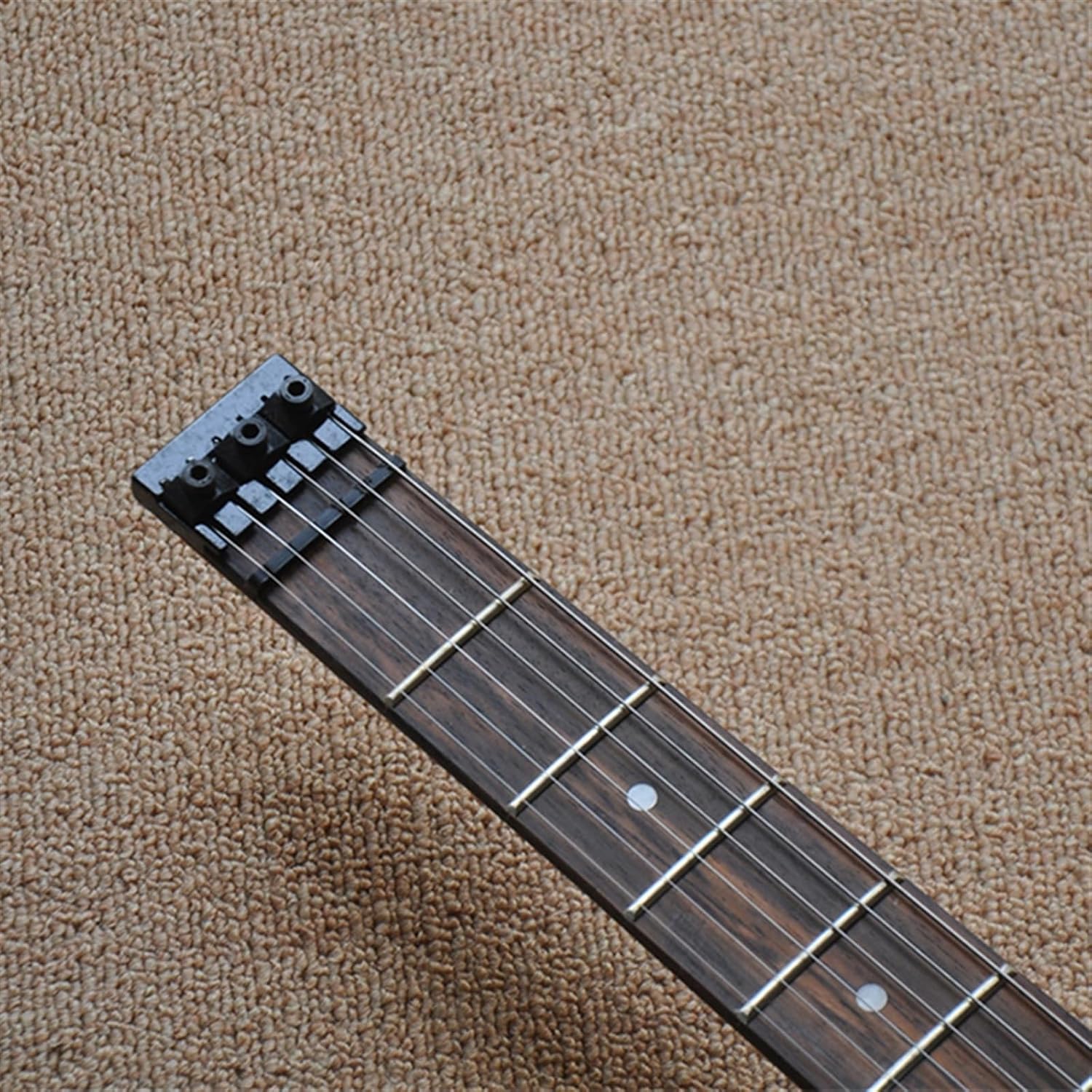 Left Handed Yellow 39 Inches 24 Frets Headless Electric Guitar with Rosewood Fretboard Professional Headless Guitar