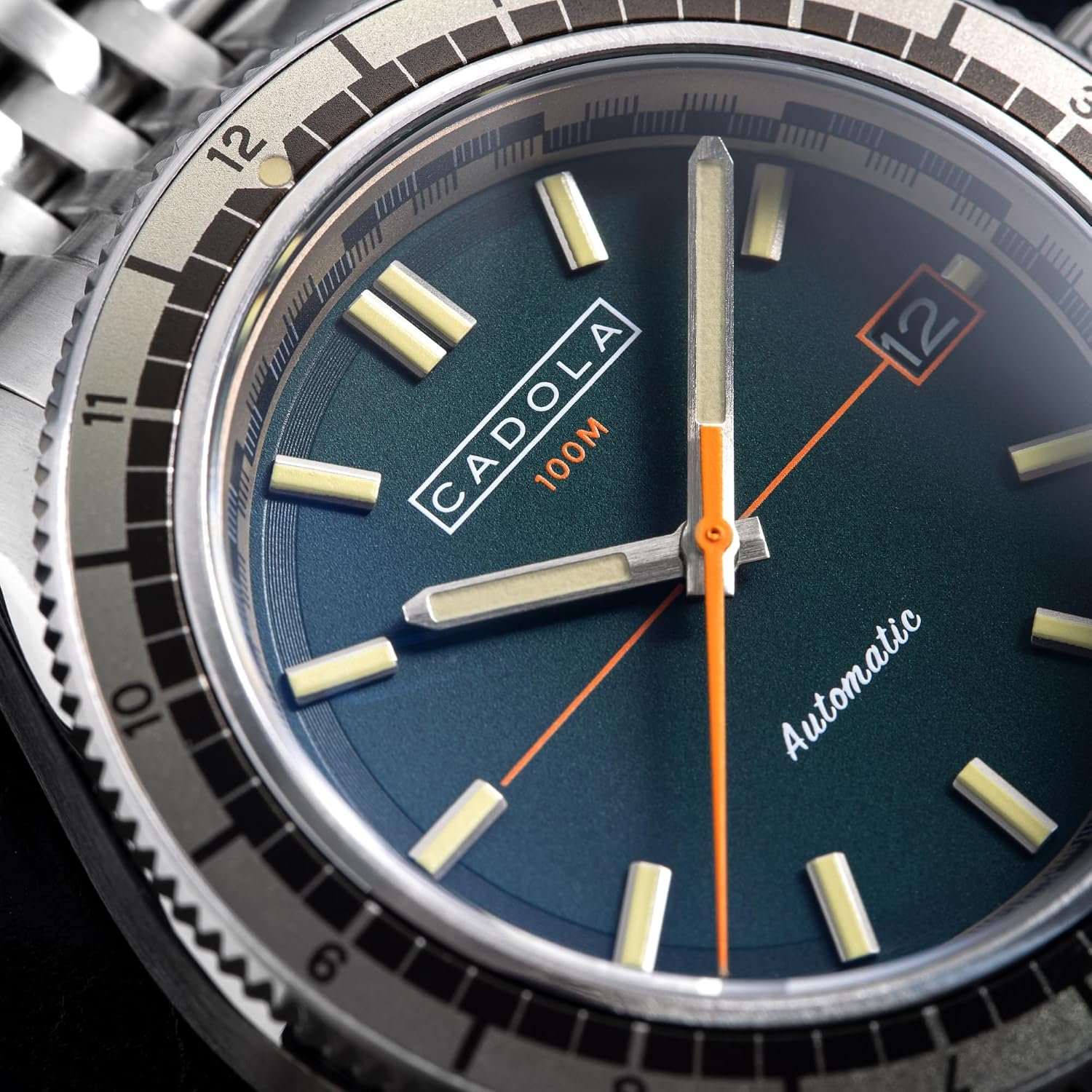 Cadola Men's 42mm Ahrens Automatic Watch with Solid Stainless Steel Bracelet CD-1061