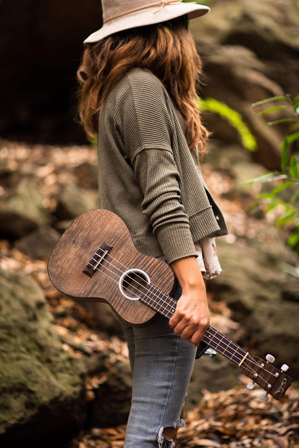 Cordoba 15CFM Granite Grey Flamed Mahogany Concert Ukulele