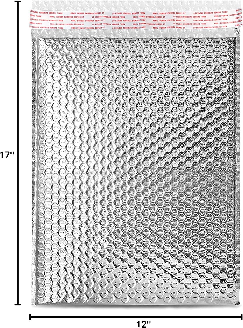 8NET 12x17 Cool Shield Thermal Bubble Mailers, Case of 75 Foil Matte Glamour Mail Envelopes, Self Sealing Adhesive Water Tear and Puncture Resistant Cool Shipping package