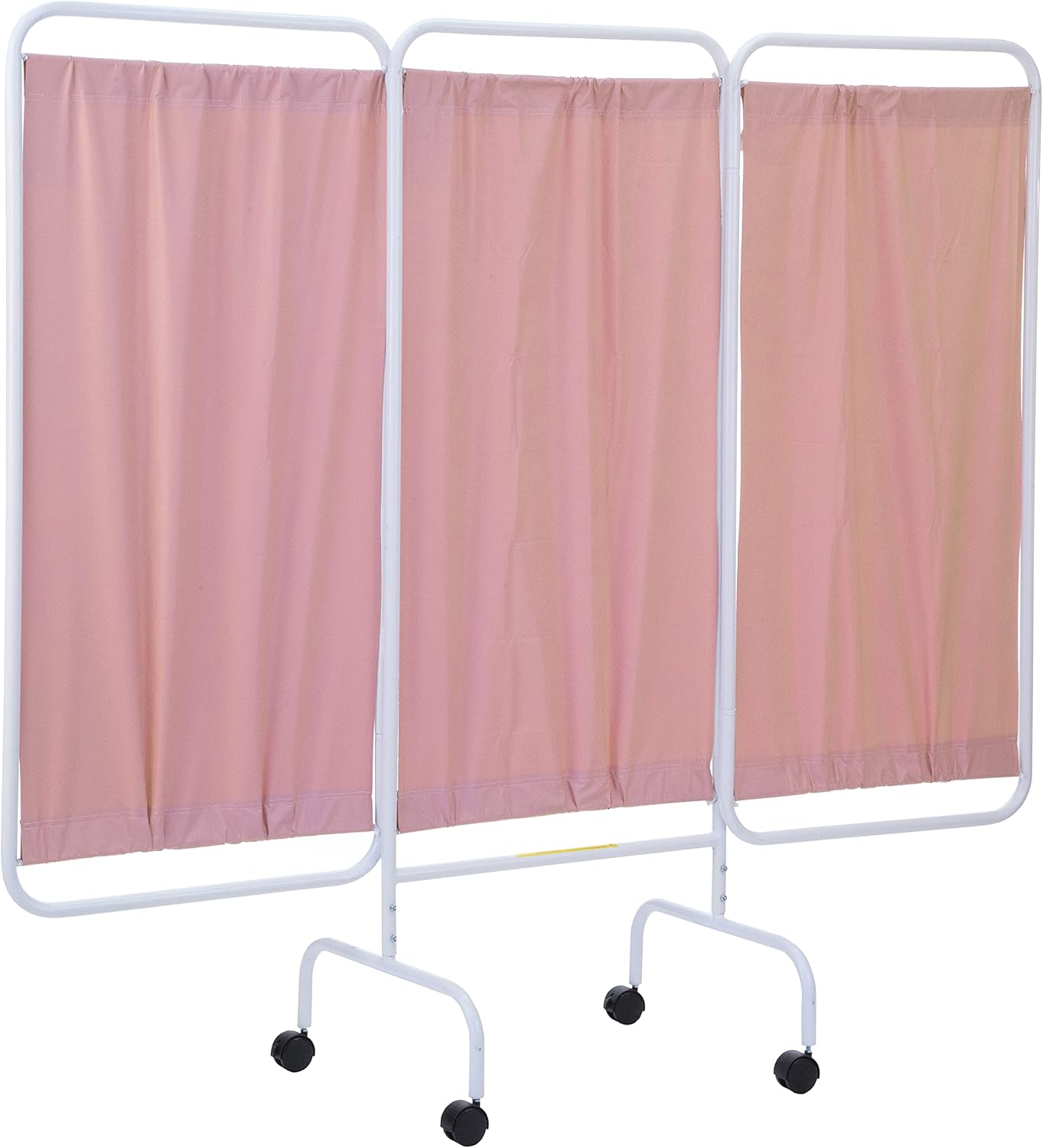 R&B Wire™ PSS-3CUS, 3 Panel Mobile Medical Privacy Screen, Made in USA (Pink)