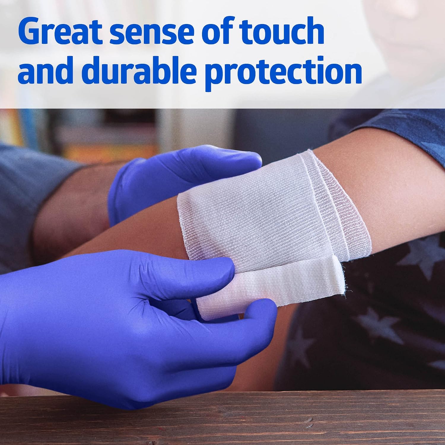 Medline FitGuard Touch Nitrile Exam Gloves, Medium, 2500 Count, Latex and Powder-Free, Chemotherapy-Rated, Textured Fingertips, FG2502