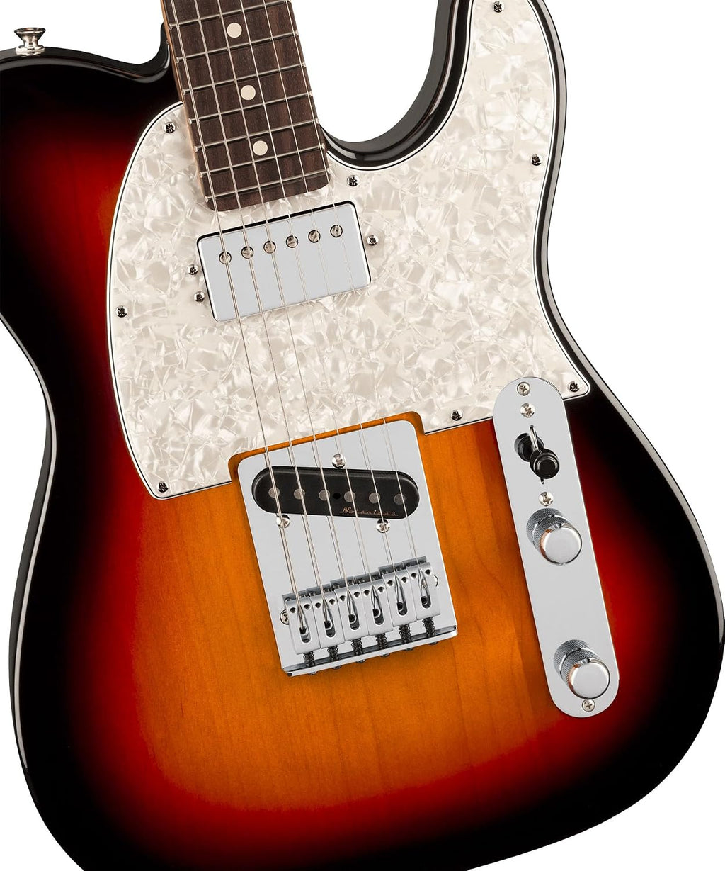 Fender Player II Modified Telecaster SH - 3-Tone Sunburst Bundle with Gig Bag, Strap, Cable, 3-Pack Picks, and Guitar Cleaning Kit