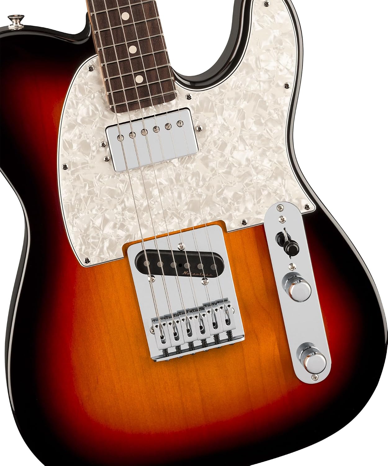 Fender Player II Modified Telecaster SH - 3-Tone Sunburst Bundle with Gig Bag, Strap, Cable, 3-Pack Picks, and Guitar Cleaning Kit