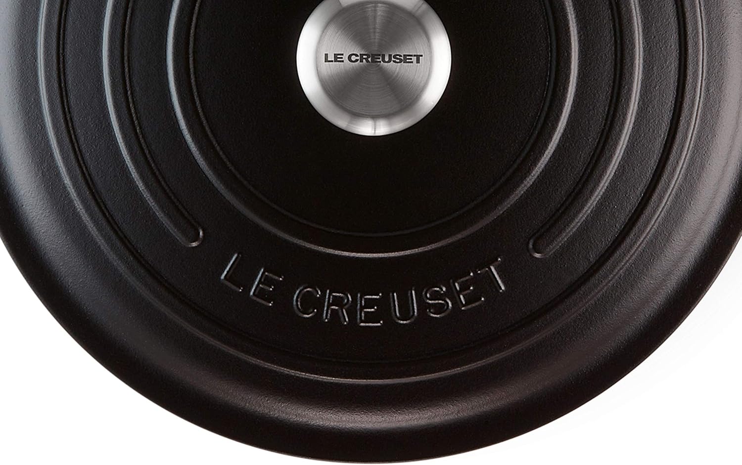 Le Creuset Signature Cast Iron Round Casserole, 30 cm - Matte Black Licorice