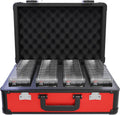 Zion Cases Slab Case XL Graded Card Case; The Original Slab Case for Graded Cards; Fits PSA, BGS, HGA, and CSG Graded Trading Card Slabs; Ideal Travel Storage Solution; (Carbon Fiber Red)