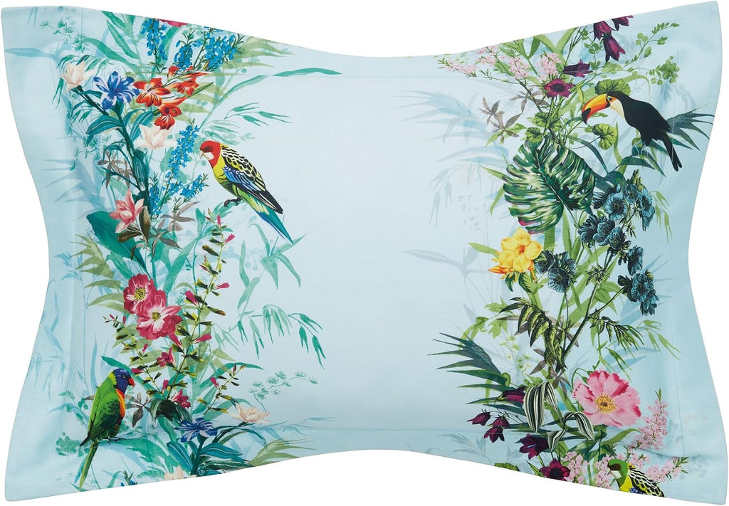 Ted Baker Tropical Elevations 100% Cotton Sateen, 3 Piece Duvet Cover Set, Full/Queen, Multi