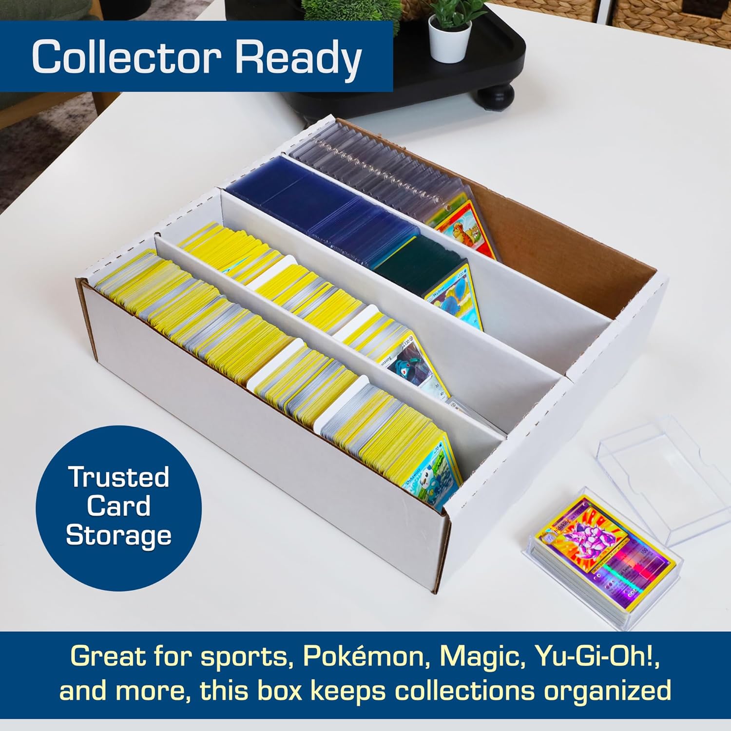 BCW Monster Box - 15ct Trading Card Storage Box | Holds 3200 Cards | Sports & TCG Card Organizer